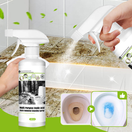 ⏳ ⏳ Temps limité,Achetez 3 obtenez 1 gratuite (4 PIÈCES/1200 ML) 💥Spray de Nettoyage Multi-usages à l'Acide Oxalique pour Éliminer les Taches