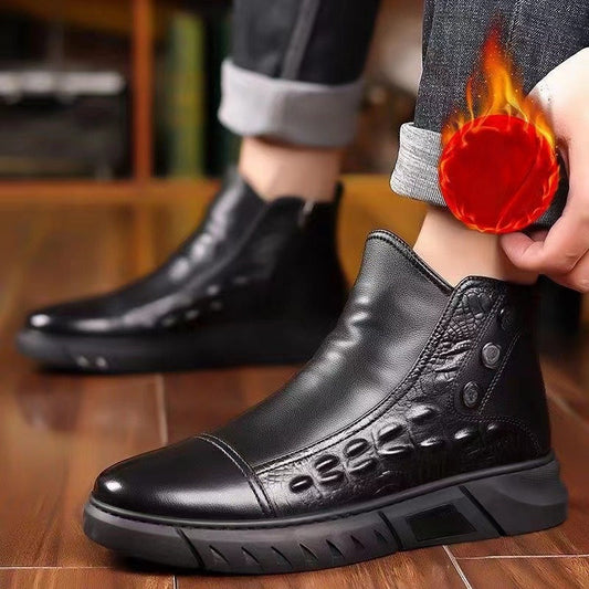 Livraison gratuite 💥Bottes Montantes à Enfiler Thermiques Confortables pour Homme