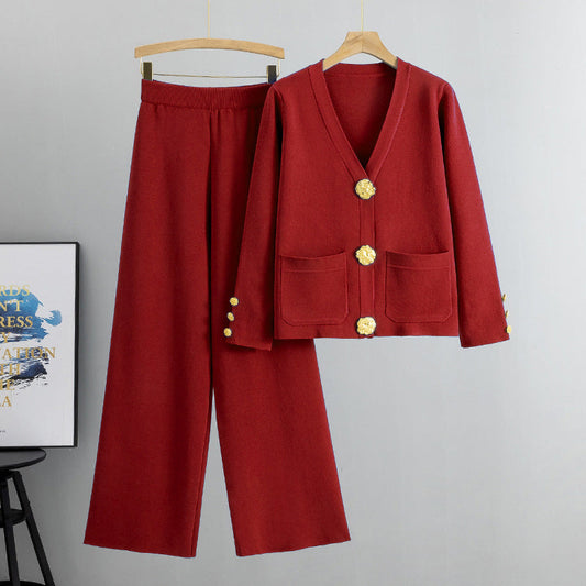 Ensemble 2 Pièces Femme – Confort, Élégance & Finitions Métalliques