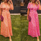 💐50% de réduction🌸Robe florale vintage pour femmes