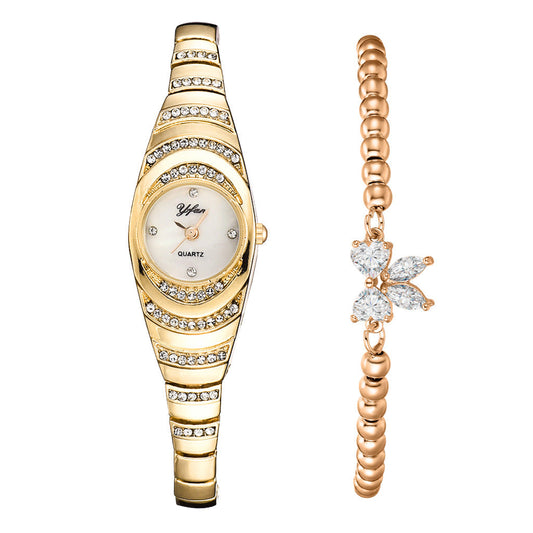 ⏳Offre spéciale limitée dans le temps : 50% de réduction💎Montre à bracelet en strass pour femmes⌚
