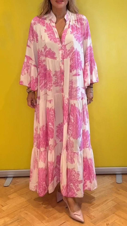 Robe chemise à col en V profond pour femmes - Confortable et respirante