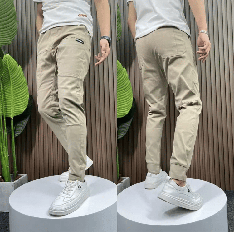 Pantalon d'été respirant multi-poches stretch pour hommes - Achetez 2  livraison gratuite