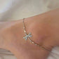 ✨BUY 1 GET 1 FREE TODAY✨SILVER DRAGONFLY ANKLET WITH BEAD