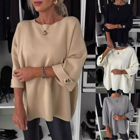 🎀Soldes limitées 49 % de réduction🎀Haut classique en tricot uni pour femme