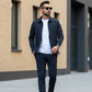 ✈️Livraison gratuite✈️Ensemble 2 pièces décontracté de couleur unie pour homme – Veste et pantalon