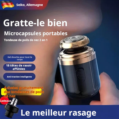 Rasoir à capsules multifonction portable