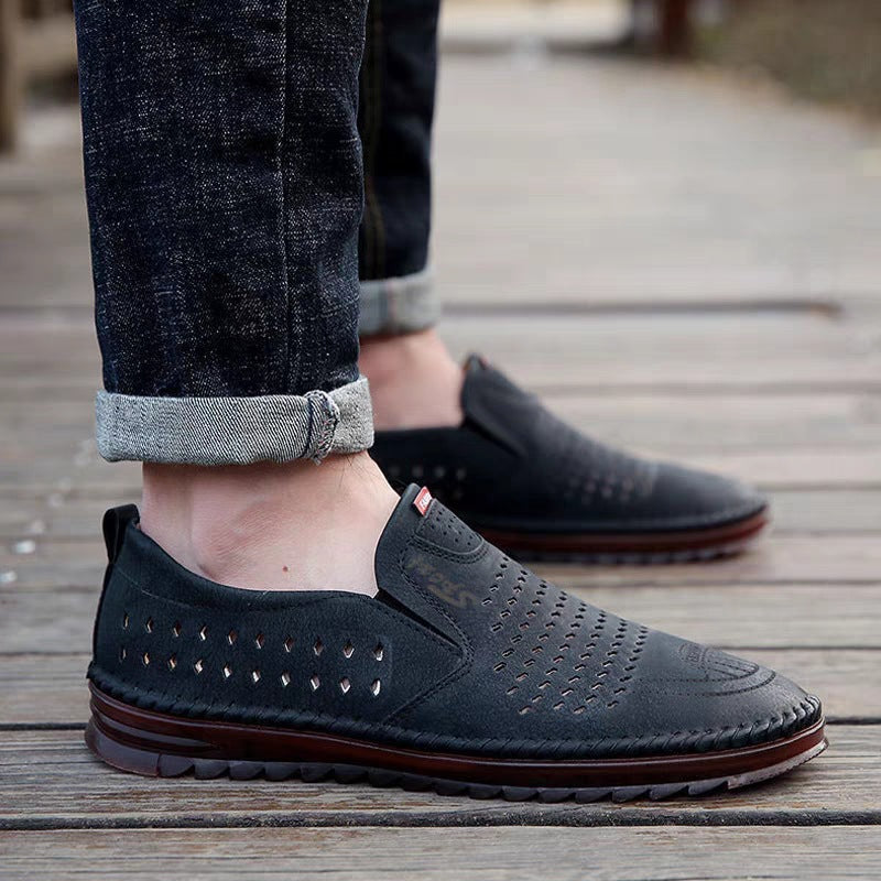 Mocassino slip-on da uomo in pelle