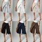 Jupe-culotte chic à nouer sur le devant et à jambes larges pour femme