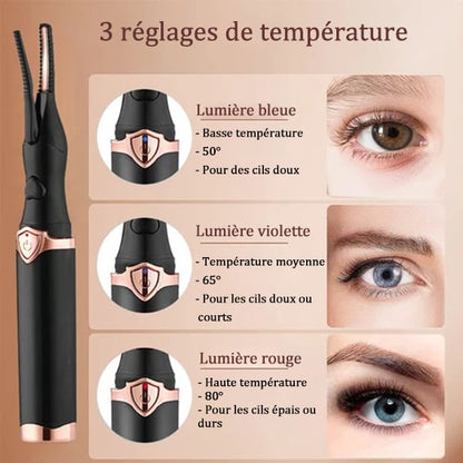 Cadeau de Noël 💥 Recourbe-cils chauffant rechargeable pour un recourbement rapide et chauffant