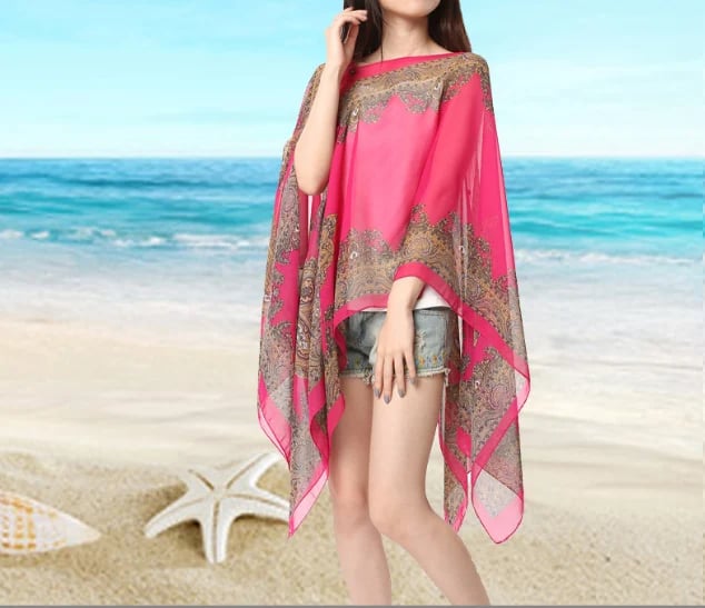 🎁French sun protection shawl (châle de protection solaire)