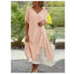 Robe asymétrique à manches courtes à manches courtes