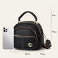 Sac classique multi-compartiments à bandoulière large et ajustable en cuir