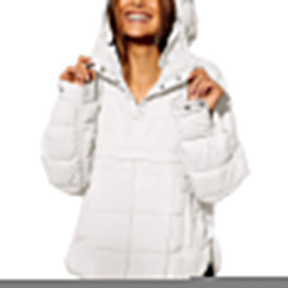 Manteau ample et chaud à capuche pour femmes