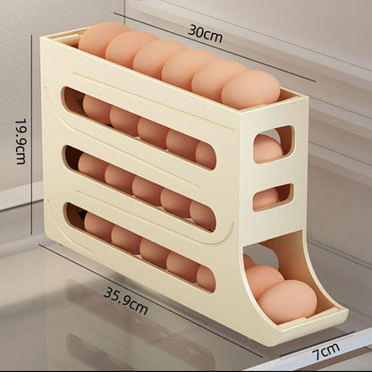 Range-œufs à 4 Niveaux avec Design Incliné