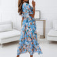 Nouveau style -Robe élégante décontractée à col en V et à motif floral