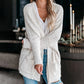 FRAIS DE PORT OFFERTS - Pull à manches longues en tricot avec ouverture devant pour femme