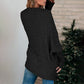 FRAIS DE PORT OFFERTS - Pull à manches longues en tricot avec ouverture devant pour femme