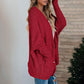 FRAIS DE PORT OFFERTS - Pull à manches longues en tricot avec ouverture devant pour femme