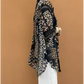 Chemise mi-longue femme à col châle