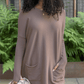 Pull-robe à manches longues avec trou de pouce