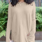 Pull-robe à manches longues avec trou de pouce