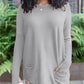 Pull-robe à manches longues avec trou de pouce