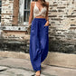 Pantalons Femme Unis avec Taille Élastique et Poches – Idéal pour le Quotidien