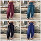 Pantalons Femme Unis avec Taille Élastique et Poches – Idéal pour le Quotidien