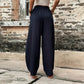 Pantalons Femme Unis avec Taille Élastique et Poches – Idéal pour le Quotidien