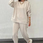 Ensemble Décontracté Femme Monochrome - Haut et Pantalon
