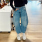 LIVRAISON GRATUITE - Pantalon à Jambes Amples et Taille Mi-Haute pour Femme