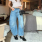 LIVRAISON GRATUITE - Pantalon à Jambes Amples et Taille Mi-Haute pour Femme