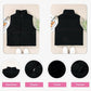 Gilet en duvet épais de couleur unie pour femmes avec poches pour plus de chaleur