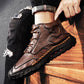 Bottes en cuir pour hommes légères et antidérapantes