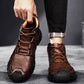 Bottes en cuir pour hommes légères et antidérapantes