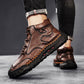 Bottes en cuir pour hommes légères et antidérapantes