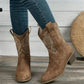 Bottes en cuir hautes et confortables pour femmes, rétro, antidérapantes et imperméables