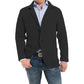 [ Meilleur cadeau pour lui ] 🍂Veste à col en maille unie à manches longues pour homme