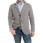 [ Meilleur cadeau pour lui ] 🍂Veste à col en maille unie à manches longues pour homme