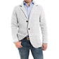 [ Meilleur cadeau pour lui ] 🍂Veste à col en maille unie à manches longues pour homme