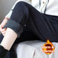 Pantalon chaud à taille haute et doublure en laine