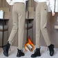 Pantalon chaud à taille haute et doublure en laine