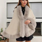 Châle Poncho duveteux pour femmes