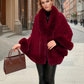 Châle Poncho duveteux pour femmes