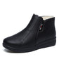 Bottines courtes en peluche avec semelles douces et chaudes