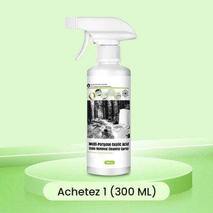 ⏳ ⏳ Temps limité，Achetez 3 obtenez 1 gratuite (4 PIÈCES/1200 ML) 💥Spray de Nettoyage Multi-usages à l'Acide Oxalique pour Éliminer les Taches