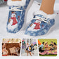 Chaussures d'Hiver avec Bonhomme de Neige, Antidérapantes et Confortables pour Femmes