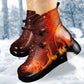 Bottes en cuir chaud vintage pour femmes