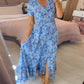 👗 49% DE RÉDUCTION ! 💃 Robe Longue à Col en V Imprimée – Coupe Élégante, Tissu Confortable & Style Polyvalent ✨